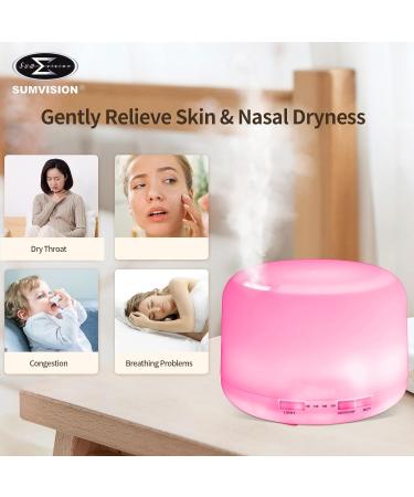 SUMVISION Diffuser Humidifier For Bedroom Electric Diffusers For Home Office 500ml Essential Oil LED Night Remote Control Leak Proof Auto Shutoff Aromatherapy BPA FREE (UK DESIGN FREE UK TECH SUPPORT) White - Buy Online on GoSupps.com