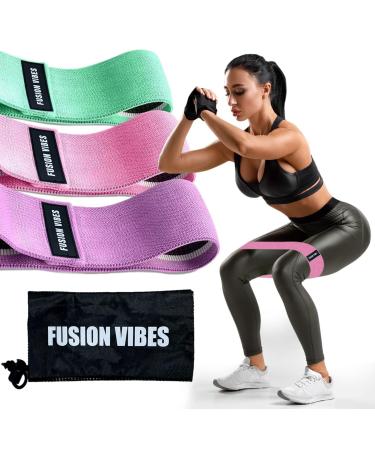 Premium Resistance Bands Legs and Butt Non-Slip Booty Bands Glute Bands Fabric Resistance Bands Workout Fitness Bands for Hips & Women/Men/Beginners/Yoga Athletes Strength Training Fitness