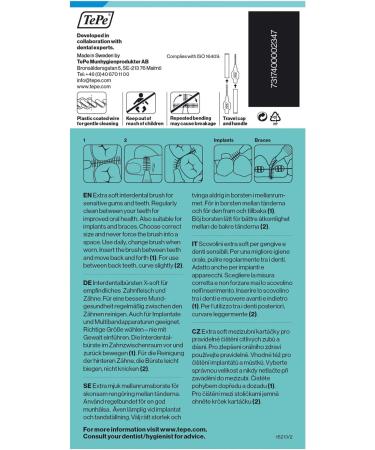 TePe Interdental Brush Extra Soft Blue - 8 Pieces Pack for Gentle Dental Care | International Shipping Available - Buy Online on GoSupps.com