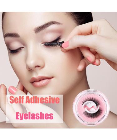 4Pairs Self Adhesive Eyelashes Reusable Adhesive Eyelashes Pre Glued Eyelashes Self Adhesive Lashes Self Adhesive Eyelashes Reusable Self Adhesive Lashes Reusable Eyelash Glue Stick on Eyelashes - Buy Online on GoSupps.com
