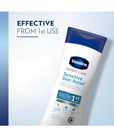 Vaseline Expert Care Sensitive Skin Relief Dermatologically Tested Moisturiser Body Lotion For Irritated and Itchy Skin Due to Dryness 400 ml - Buy Online on GoSupps.com