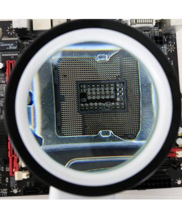 Professional 1.8X 5X Handheld Magnifier Large Magnifier with Light Reading Magnifier Optical Lens Magnifying Aids Tool for Books Newspaper Coin Stamp Full of Stars - Buy Online on GoSupps.com