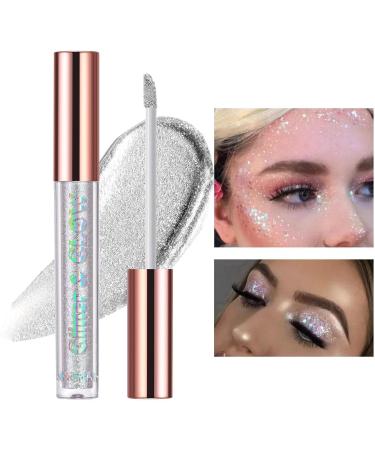 Liquid Shimmer Eyeshadow - Chameleon Gloss Eyeshadow Metallic Shimmer Eye Shadow Waterproof Long Lasting Quick-Drying Sparkling Eye Shadow Makeup Aezon 01# - Buy Online on GoSupps.com