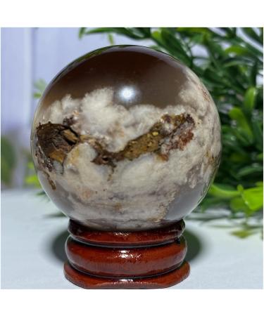 Natural Sphere Cherry Agate Crystal Ball Natural Gemstones Quartz Sphere Fengshui Home Decoration 1pc (Color : 120-130g) - Buy Online on GoSupps.com