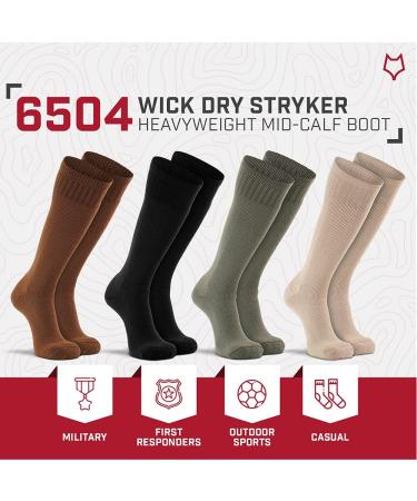 Fox River Steel-Toe Mid-Calf Work Boot Socks - 2 Pack, White, Large - Buy Online on GoSupps.com