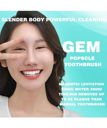 GEM GLAMOUR ENERGY MAGIC Sonic Electric Toothbrush - Rechargeable 3 Heads Travel Friendly Perfect Gift for Adults & Kids - Pink - Buy Online on GoSupps.com