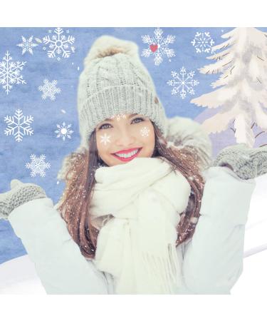 120+ Christmas White Snowflake Window Clings - Winter Decorations Stickers for Body, Face & Party Favors - Buy Online on GoSupps.com