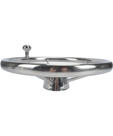 Amarine Made 13-1/2 Inch Stainless Boat Steering Wheel - Destroyer Style with Small Knob - Buy Online on GoSupps.com