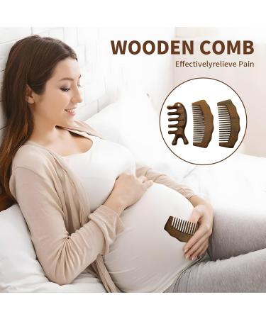Lot de 3 peignes d'accouchement en bois de santal peignes de massage du cuir chevelu pour soulager la douleur du travail peignes en bois pour femme un cadeau de grossesse indispensable pour les - Buy Online on GoSupps.com