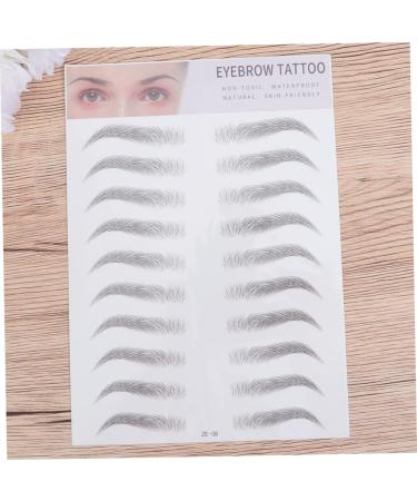 Gogogmee 2pcs 3d Stickers 3d Brow Stickers Brow Shaper Brow Tool Water Proof Template 6d - Buy Online on GoSupps.com