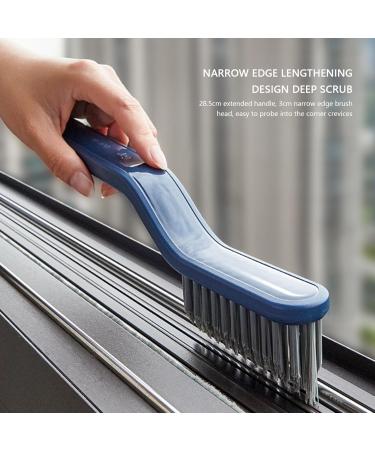 Window Groove Brushes 2 PCS Hard Bristle Crevice Cleaning Brush Crevice Cleaning Tool Crevice Cleaning Brushes for Household Use Kitchen Window Vehicle Blue - Buy Online on GoSupps.com