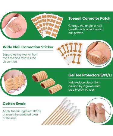 Ingrown Toenail Tools Kit - Stainless Steel Treatment & Corrector for Pain Relief | Pedicure Essentials - Buy Online on GoSupps.com