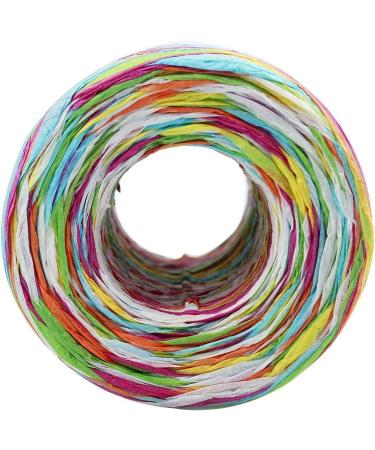 Colored Paper String Raffia Ribbon - 2 Rolls, 160 Meters/524 Feet, 6 Colors - Perfect for Gift Wrapping, DIY Crafts, and Party Decor - Buy Online on GoSupps.com