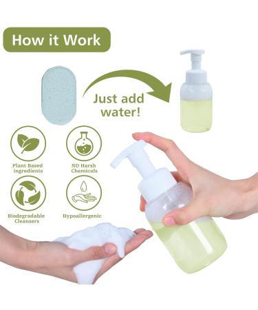 12 Pack Foaming Hand Soap Tablet Refills | Zero Waste, Eco-Friendly & Eucalyptus Scented | Makes 12x 8 fl oz Bottles - Shop Now! - Buy Online on GoSupps.com