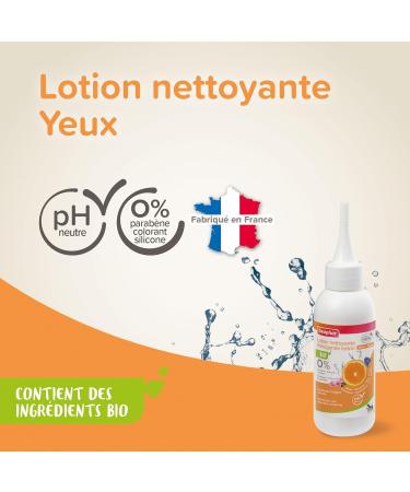 BEAPHAR ECOCERT-certified Eye Cleansing Lotion for dogs and cats Contains Cornflower Witch Hazel Rose and Organic Floral Waters Neutral pH Paraben/silicone/dye/alcohol free 100 ML - Buy Online on GoSupps.com