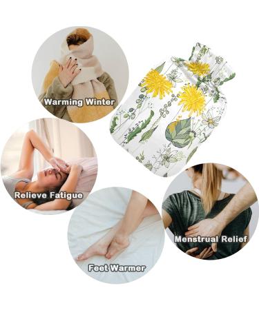 Naanle Flower Narcissus Heat Bottle - 2L Transparent Hot Water Bottle for Hand/Foot Warmer & Pain Relief | Heat & Cold Therapy - Buy Online on GoSupps.com