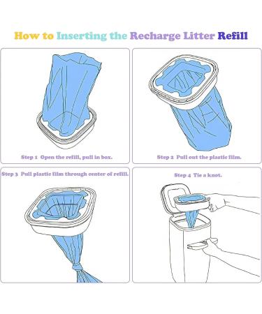 TiooDre Cat Litter Refills Bag for Litter Genie Refill Bags 15 Ft Cat Genie Refill Cat Litter Refill Cat Litter Disposal Bin Refills Compatible with Litter Genie Litter Locker 10Pack (No Cartridge) - Buy Online on GoSupps.com