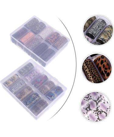 2 Boxes Nail Transfer Stickers Leopard Nail foil Nail Kits calcomanias para u as Snake Nail foil Transfer Stickers Nail Decoration Nail Decor Accessory Classic Nail Stickers Assorted Color 50X4X0.1CM - Buy Online on GoSupps.com