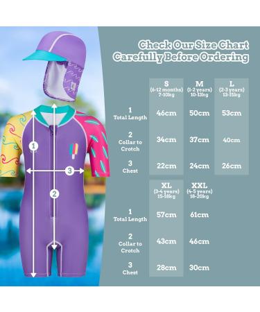 Juicy Bumbles Baby Swimsuit - One Piece Toddler Swimming Costume - Short Sleeve Infant Swimwear for Girls and Boys (6 Months - 5 Years) - 1 Year Surfer Design - Buy Online on GoSupps.com