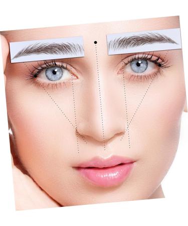 FOMIYES 12 Pcs Eyebrow Stickers Makeup Stickers Eyebrow Shape Stickers Imitation Eyebrow Semi-permanent Tool - Buy Online on GoSupps.com