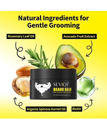 Sevich Baume barbe pour hommes - Ce baume enrichi en beurre de karit et de biotine dompte les poils rebelles et volants et apaise en m me temps les peaux sensibles - 100 g - Buy Online on GoSupps.com