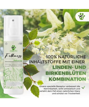 Golden Pets Fellspray 250ml - Natural Defolling Spray for Dogs & Cats | Improved Combability & Free E-Book on Mild Wildflowers - Buy Online on GoSupps.com