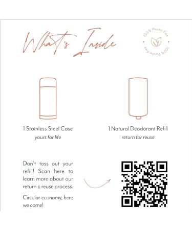Natural Deodorant - SUNDAZE STARTER KIT - Stainless Steel Container - Aluminum Free Paraben Free Plastic Free - For Men & Women Bergamot Grapefruit Sundaze (Bergamot Grapefruit) - Buy Online on GoSupps.com
