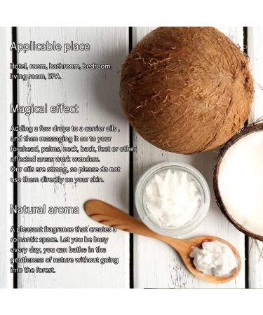 100% Pure Coconut Essential Oil - 10ml Therapeutic Grade for Diffusers Humidifiers Aromatherapy Skin & Hair Care - Buy Online on GoSupps.com
