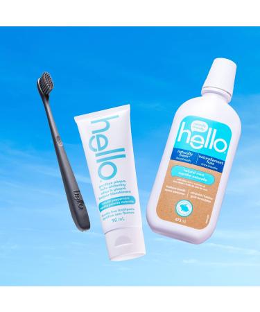 Hello Goodbye Plaque-Hello Whitening Toothpaste Fluoride Free Vegan & Sls Free Natural Peppermint with Tea Tree & Coconut Oil 98ml Pack of 3 Amazon Exclusive Peppermint 32.67 g (Pack of 3) - Buy Online on GoSupps.com