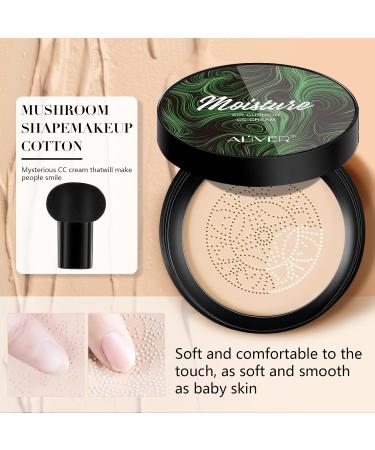 Air Cushion CC Cream Innovative Mushroom Head Concealer Liquid Foundation Cover Dark Circles CC Cream - Buy Online on GoSupps.com