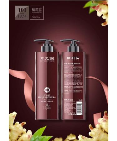 Ginger Shampoo 360g - Herb Shampoo for Hair Loss Promotes Growth for All Hair Types | 101 - Buy Online on GoSupps.com