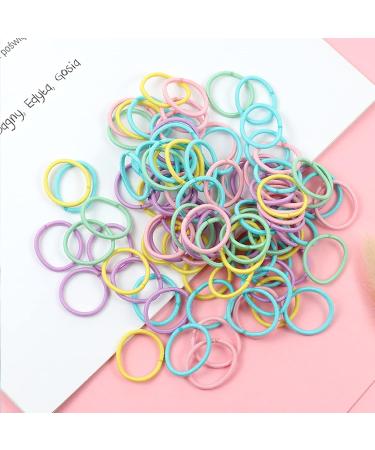 200-Piece Multicolor Elastic Hair Ties for Babies & Girls - 2.5 cm x 0.2 cm Kids Hair Accessories - Perfect for Children - Buy Online on GoSupps.com