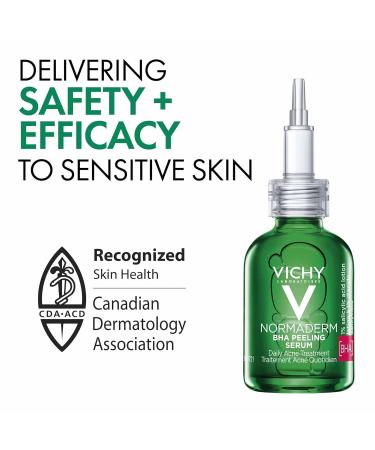 Vichy Normaderm BHA Peeling Serum with Salicylic Acid & Glycolic Acid. Helps target acne-related concerns such as pimples pore size inflammation and skin texture. Genderless Suitable for Sensitive Skin 30ML - Buy Online on GoSupps.com