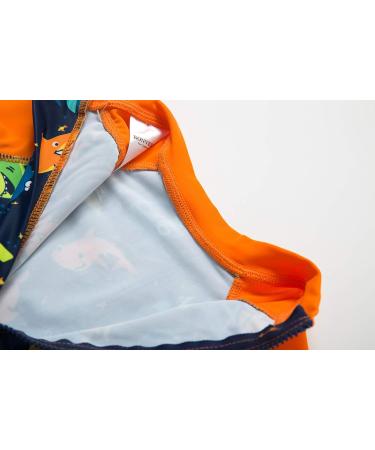BONVERANO Baby Boys Swimsuit - UPF 50+ Short-Sleeve One Piece Swimwear, 3-6 Months, Colorful Shark Design - Buy Online on GoSupps.com