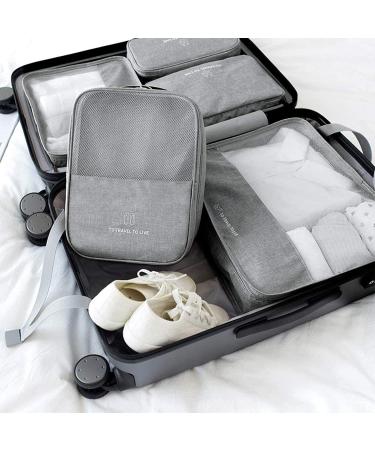 CINLITEK Waterproof Travel Shoe Bag - Portable Organizer for 3 Pairs of Shoes (Grey) - Buy Online on GoSupps.com