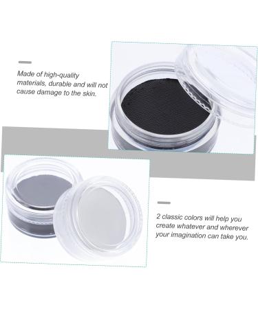 POPETPOP 4 Pcs Cosmetic Wax Waterproof Eyeliner Halloween Paint Makeup Pigment Special Effects Prosthesis 4X4X2CMx2pcs Black Whitex2pcs - Buy Online on GoSupps.com