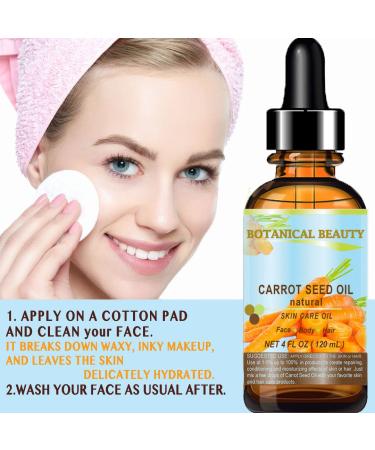 Botanical Beauty Carrot Seed Oil 100% Natural Cold Pressed 10ml - Skin, Body, Hair, Lip Care - Rejuvenates and Regenerates Skin Tissues - Buy Online on GoSupps.com