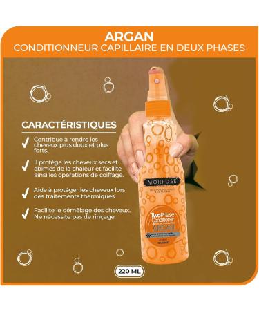 Morfose Argan 2 Phase Conditioner Spray 220 ml - Buy Online on GoSupps.com