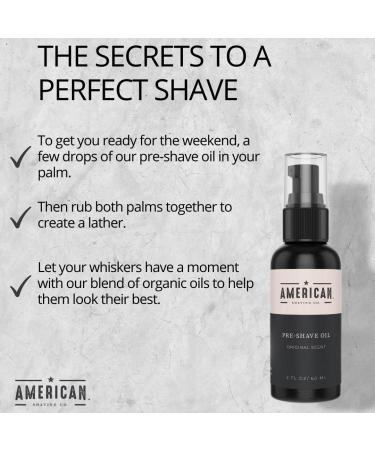 Premium Pre-Shave Oil for Men | Natural Argan & Jojoba Blend | Smooth Irritation-Free Shave | American Shaving Co - 2 Oz - Buy Online on GoSupps.com