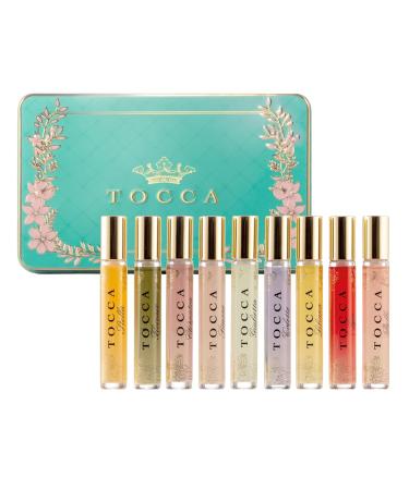 Tocca Luxury Fragrance Wardrobe - Set of 9 Travel Size Women's Perfumes in Giftable Tin Case Includes Florence Cleopatra Stella Giulietta Simone Colette Liliana Gia & Belle Luxury Tin Set of 9