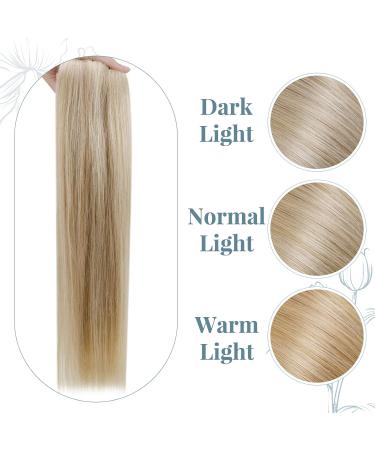Runature Real Hair Clip-In Extensions #16P22 - 120g 55cm Blond Highlighted Remy Human Hair - 7PCs - Buy Online on GoSupps.com