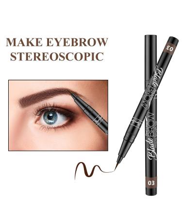MARIA AYORA Liquid Eyebrow Pencil - Longlasting Waterproof Smudgeproof Brow Tint Pen - Grey Brown (Pack of 2) - Buy Online on GoSupps.com