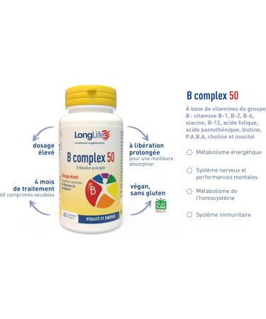 LongLife B Complex 50 - Buy Online on GoSupps.com