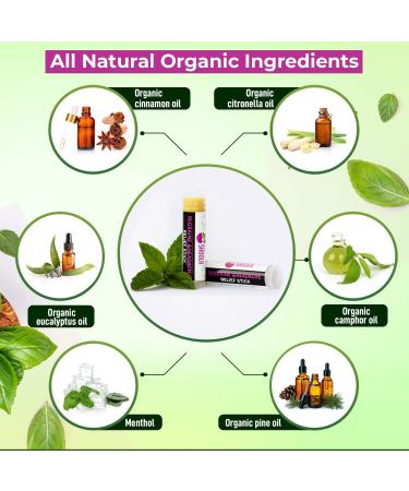 Migraine & Headache Relief Stick (2-Pack) | Quick Relief from Headache, Sinus Congestion, Neck Tension | Stress Relief Balm | 100% Organic - Buy Online on GoSupps.com