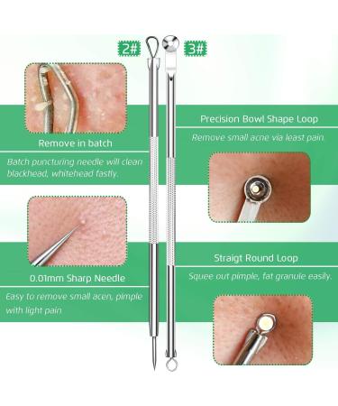 5PCS Blackhead Remover Kit - Professional Stainless Steel Acne Extraction Tools - Buy Online on GoSupps.com