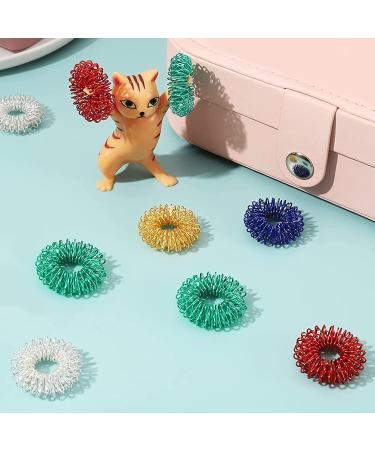 Buy Acupressure Massage Rings for Fingers Spiky Sensory Stress Relief Rings for Adults & Teens 32 Pieces in 8 Colors Fast International Shipping - Buy Online on GoSupps.com