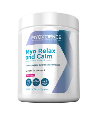 MYOXCIENCE Myo Relax & Calm | Myo-Inositol L-Theanine Taurine Magnesium & GABA | Supports Sleep Relaxed Mind & Hormone Support (Berry)