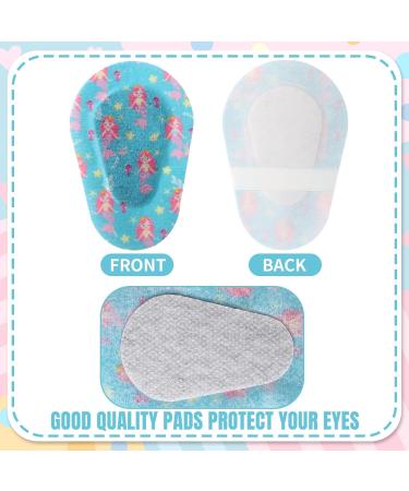 Panelee 60 Pcs Adhesive Eye Patches for Kids - Cute Cotton Bandages for Girls 6 Fun Designs - Perfect for Toddlers - International Shipping Available - Buy Online on GoSupps.com