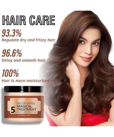 GMVVAC Vikada Deep Repair Smoothing Mask Collagen Hair Mask Nourishes 5 Magic Treatments Restores Smooth Hair in 5 Seconds Restores Smooth and Soft Hair - Buy Online on GoSupps.com