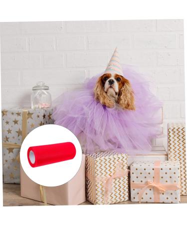 NUOBESTY 4 Rolls Tulle Roll Mesh Roll Delicate United States Baby Red 0.01X15X2285CM - Buy Online on GoSupps.com